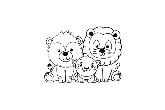 Download Cute Fuzzy Friends Animals Coloring Page - Animal Collection