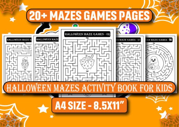 Download Halloween Mazes Activity Book for Kids - Premium Resources