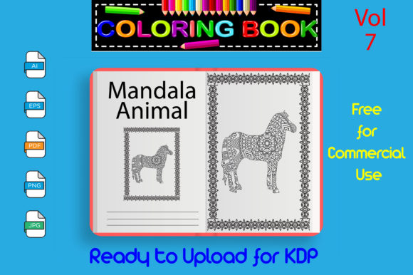 Download Mandala Animal - Coloring Book Pages KDP - Animal Collection