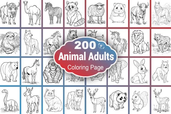 Download Animal Adults Coloring Pages - Animal Collection