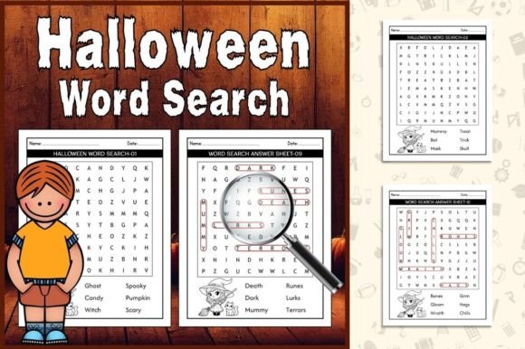 Download 10 Halloween Word Search Puzzle for Kids - Premium Resources