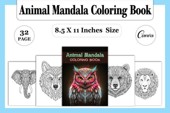 Download 🐾 Animal Mandala Coloring Book - Animal Collection