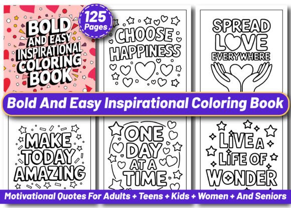 Download Bold Easy Inspirational Coloring Book - Rat Collection