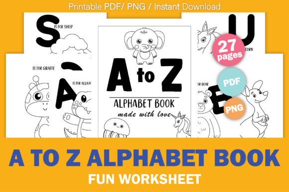 Download A-Z Alphabet Animal Activity Page - Animal Collection