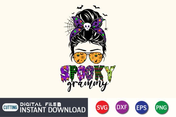 Download Spooky Grammy Messy Bun - Premium Resources
